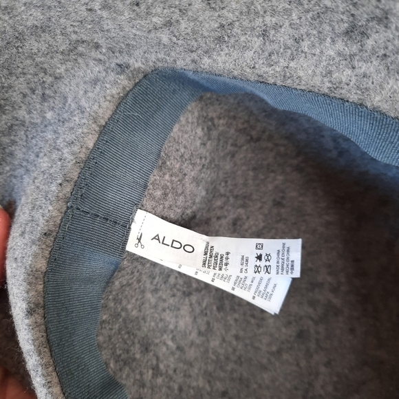 ALDO Gray Wool Floppy Hat - Picture 4 of 5